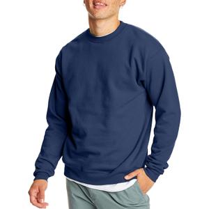 Hanes Men's EcoSmart Sweatshirt, Navy, Small 