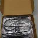 12 Pack Shepherd Hooks for Outdoor 32 Inch 1/3 Inch Thick Shepherd Metal Curled Garden Hook for Lanterns Hanging Plant Baskets Solar Lights Bird Feeders Wedding Decor, Black