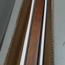 Solid Ash Wood Picture Ledge Shelf, Floating Shelves Set of 2, 56 Inch Long Large Ledge Shelves, Nursery Book Shelves Wall Mounted for Living Room Bedroom Kitchen Decor Kids Bookshelf, Walnut