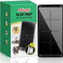 Pelrayt Glue Mouse Traps Indoor for Home, Rat Trap-12 Pack, Large Heavy Duty Glue Traps for Safe Home Pest Control. Pre-Scented, Non-Toxic Sticky Boards for Mice, Rats & More. Easy To Use