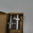 2 PACK 304 Stainless Steel 3/4" Barb x 3/4" NPT Male Thread Fitting, Lead-Free Heavy Duty Connector with Hose Clamps for Air Water Oil Hose Pipe