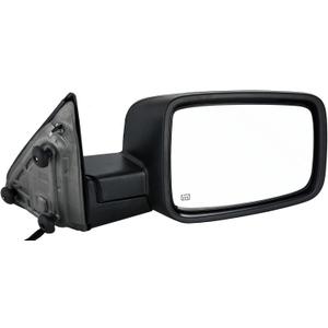 Side View Mirror Replacement Fit for fit 2011-2013 Dodge Ram 1500 3500 2011-2015 Ram 2500 2009-2010 Dodge Ram 1500 Black Power Heated Turn Signal Light Manual Folding Passenger Side Mirror, Black 