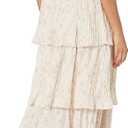 Club Monaco Women's Pleated Tiers Dress (2, Pink Base/Rose )