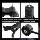 Engine Mount and Trans Mount kit Compatible with 1997-2001 Camry & 2000-2001 Solara 2.2L L4 Engine, Replace # A7241 1236103060 A7238 1236374130 A6256 1237203040 A7219 1237174530 4PCS