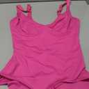 FeelinGirl Shapewear Bodysuits for Women Tummy Control Body Suits Deep V Neck Corset Body Shaper Tops (Large, Pink)