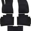 Car Floor Mats Custom Fit for Chevrolet Chevy Malibu 2025 2024 2023 2022 2021 2020 2019 2018 2017 2016 Odorless Washable Rubber Heavy Duty Anti-Slip All Weather Car Floor Liner-Black