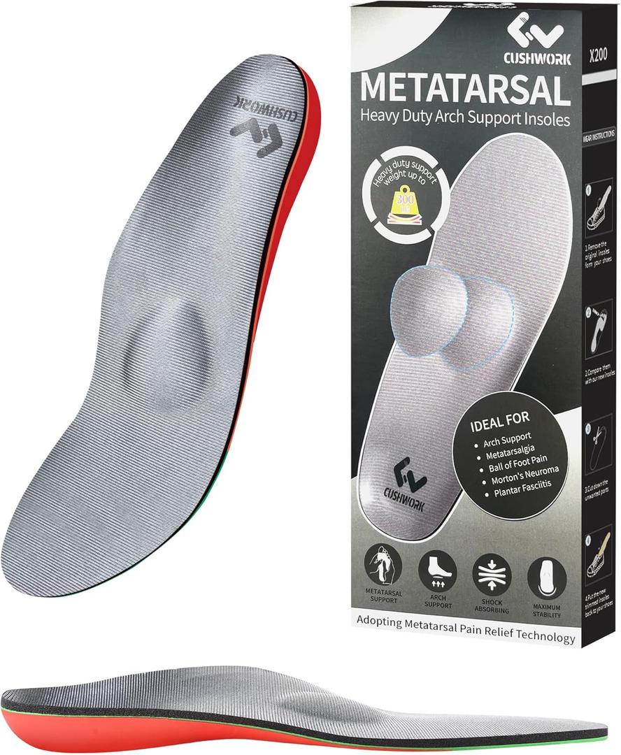 Morton's Neuroma Shoe Inserts for Metatarsalgia,Ball of Foot Pain,Plantar Fasciitis,Metatarsal Pain Relief Orthotic Insoles,Arch Support Shoe Insoles for Man Women-A
