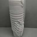 10 Pack 0.9 Gallon White Plastic Buckets with Lids and Handles Portable Storage Containers for Dry Food, Paint, Camping, Fishing Supplies