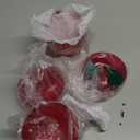 HANZE Large Red Apple-Shaped Decorative Containers - 2 Pack Plastic Storage Jars for Home Decor, Holiday Party Ornaments, and Festive Gift Packaging - Red Reusable Fruit-Inspired Accent Pieces