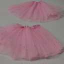kilofly 2pc Girls Ballet Tutu Kids Birthday Princess Party Favor Dress Skirt Set