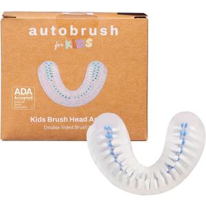 Autobrush Double Sided Brush Head Replacement with Nylon bristles, ADA Accepted, Kids (Ages 3-5, Pack of 1)