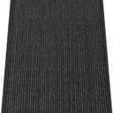 Kuyal Front Door Mat, 4'x6' Indoor Outdoor Entrance Mat, Commercial Floor Mats Inside Outside Entrance, Heavy Duty Durable Welcome, Rubber Backing Non Slip Outdoor Mats for Entryway,Black