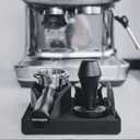 Normcore Espresso Tamping Station, 51mm 54mm Compact Tamping Station, Barista Corner Tamping Mat With Portafilter Stand, Coffee Tamper Holder Pad, Black