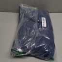 Women's Vintage Notched Collar Double Breasted Plus Size Loose Over Knee Denim Jacket Trench Coat with Belt (Blue, S)