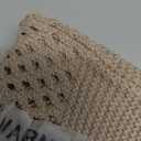 SUOSDEY Crochet Mesh Beach Tote Bag, Knit Summer Vacation Aesthetic Boho Tote Bag for Women