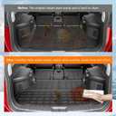 powoq Cargo Mat Compatible with 2014-2020 Nissan Rogue SV S SL Trunk Mat Back Seat Protector Cargo Liner TPE Replacement for 2014-2020 Nissan Rogue Accessories (Trunk Mat+Backrest Mats)