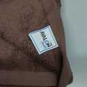 Home Weavers Elegance Essentials 550GSM 100% Cotton Zero Twist Quick Dry Bath Towel (2 Pcs) - 27"x54", Chocolate
