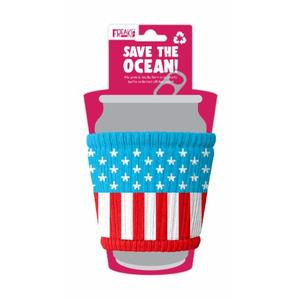 HotSok Coffee & Tea Reusable Insulated Neoprene Cup Sleeve (Patriotic Patchwork)
