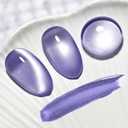 2 x JODSONE 16.5ml Cat Eye Gel Nail Polish Glitter Light Gray Magnetic Reflective Translucent Need U V Curing