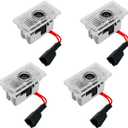 Compatible Tesla Car Door Logo Projector, Puddle Light, Car Threshold LED Magnetic Welcome Light for Tesla Model 3,Y,S,X(Only for X Front Door,2016-2021), Atmosphere Light of Car (4 Pieces)