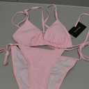 Women's 2 Piece Swimsuit Halter String Bikini Adjustable Bathing Suit Size M