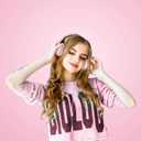 LORELEI X6 Over-Ear Headphones with Microphone, Lightweight Foldable & Portable Stereo Bass Headphones with 1.45M No-Tangle, Wired Headphones for Smartphone Tablet MP3 / 4 (Pearl Pink)