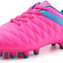 brooman Kids Athletic Soccer Cleats Boys Girls Outdoor Firm Ground Football Shoes