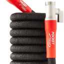 Pocket Hose Silver Bullet 2.0 Expandable Garden Hose 25-FT with Turbo Shot Nozzle, AS-SEEN-ON-TV, Lead-Free, Solid Aluminum Connectors, Easy On/Off Valve, Kink-Free, Leak-Proof