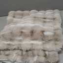 MADIZZ Pack of 2 Thick Plush Wool Throw Pillow Covers 20x20 Inch White Taupe Soft Neutral Decorative Throw Pillows Accent Boho Cushion Covers for Couch Sofa Bedroom Pillow Shell