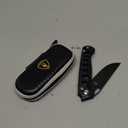 AUBEY Folding Pocket Knife, 3.54" 14C28N Steel Blade Knife with Button Lock and Clip, Sharp EDC Knives for Outdoor Camping Survival Tactical (Skeletonized Aluminum Handle)