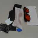 livho Gaming Glasses Blue Green Light Blocking for Computer Sleeping, Dual Coatings Red Lenses, for Women & Men (*B1 Light Black+Clear)