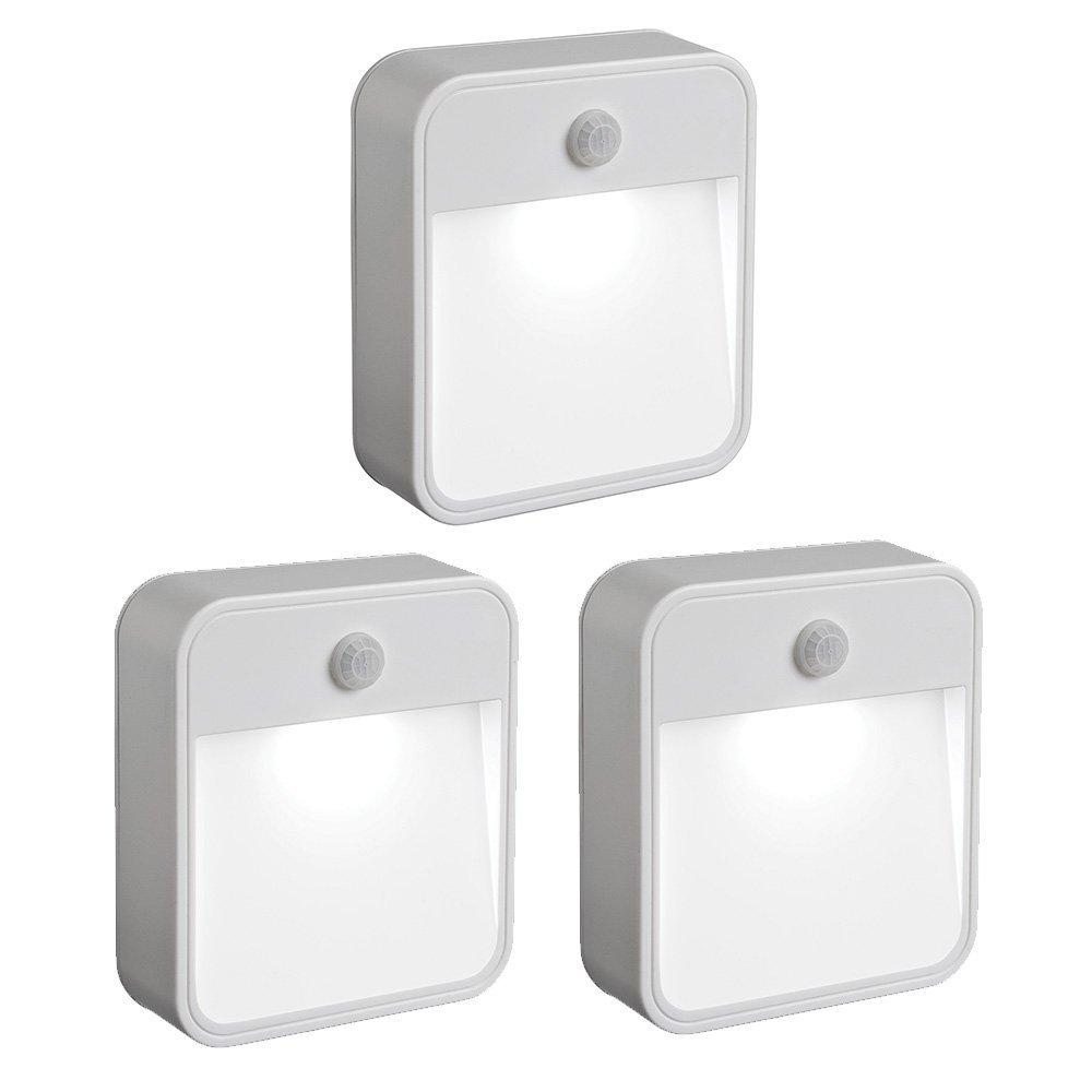 Beams MB720 20 Lumen Wireless Battery Powered Motion Sensing Nightlight, 3-Pack, White Beams MB720 20 Lumen Wireless Battery Powered Motion Sensing Nightlight, 3-Pack, White