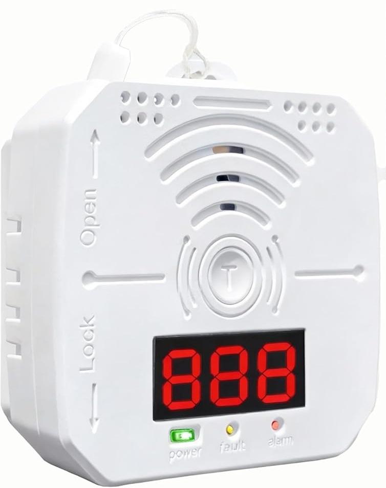 Travel Carbon Monoxide Detector with Battery Operated,Portable co2 Detector Alarm for Home, Car, RV | Advanced Sensors, LCD/LED, Low Battery Warning | 85 Decibel Monoxide Alert