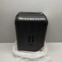 Krute Carry on Luggage 20 Inch Suitcases with Spinner Wheels Hardside Luggages Cup Holder Carry Suitcase USB Charger Port PC+ABS with TSA Lock (Black)