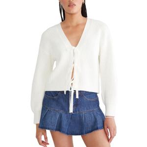 AEROPOSTALE Women's Multiwear Cardigan (Large, Cream)