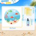 Baby Beach PoolKiddie Pool and Beach Blanket2 in 1 Toddler Paddling PoolBeach Toys for Infant Kids Boys and Girls with Portable Water Bag