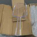 Vesici 48 Pcs 8 oz Clear Plastic Candy Bowls 24 Pcs with 12 Scoops and 12 Tongs Square Dessert Candy Bowl Buffet Containers Disposable Party Ice Cream Salad Dish for Serving Food Appetizers Supplies