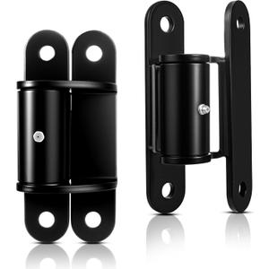 2 Pack 7" Heavy Duty Gate Hinges, 1100lbs Max Loads/180 Swing/Lubricable/Ball Bearing Design, Bolt or Weld On Carbon Steel Hinges for Driveway Gates, Fence & Barn Doors