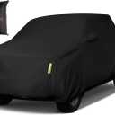 Sailnovo Truck Car Cover Waterproof All Weather, 7 Layers Heavy Duty Outdoor Full Car Cover, Snowproof Rainproof Windproof Sun UV Protection (PE+Cotton, L Fit Length Up to 228", Max Cab Length 144")