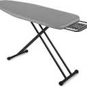 Jakeefud Full Size Ironing Board 47" X 15" with Heat Resistant Cover and Thicken Felt Pad, Safety Iron Rest, Anti-Skid Feet, Height Adjustable, Heavy Duty
