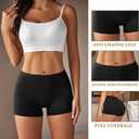 Ekouaer Boyshort Panties Women's Soft Underwear Briefs Invisible Hipster 4 Pack Seamless Boxer Brief Panties Large