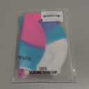 Swim Cap, 2 Pack Durable Silicone Swimming Caps for Kids Girls Boys Youths (Age 2-12), Soft 3D Ergonomic Waterproof Kids Swim Caps, Comfortable Fit for Long Hair and Short Hair