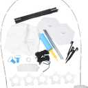 ARTIBETTER 1 Set Section Arch Backdrop Stand with Heavy Duty Water Base Easy Assembly for Birthday Party and Wedding Decor Robust and Stable Balloon Arch Holder