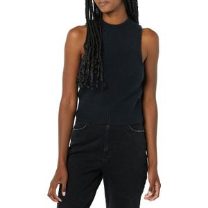 Amazon Essentials Women's Boucle Sweater Tank Top (Previously Daily Ritual) (Black)