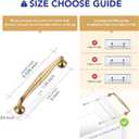 Ravinte 10 Pack 5 Inch Champagne Bronze Kitchen Cabinet Handles Solid Zinc Alloy Cabinet Pulls Cupboard & Drawer Handles