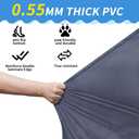 Non Slip Dog Splash Pad, 75 in Durable Splash Pad for Dogs, Heavy Duty Outdoor Water Play Mat for Large/Small Pets Foldable Design, Leak Proof Easy Setup