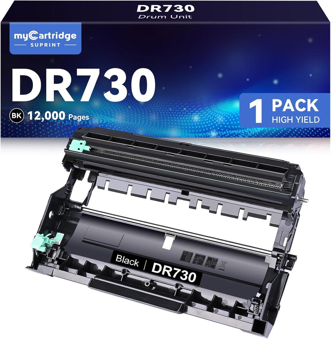 myCartridge SUPRINT DR730 Compatible Drum Unit Replacement for Brother TN760 TN-760 TN730 TN-730 Toner Cartridge for HL-L2350DW HL-L2370DW HL-L2395DW MFC-L2710DW MFC-L2750DW DCP-L2550DW Printer