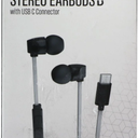 Acoustix Premium Sound Stereo Earbuds w/ USB-C Connector - Black & Gray