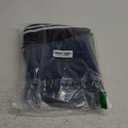 Angsuttc Women's Jeans with Patchwork Stripes High Waisted Stretchy Denim Color Block Straight Wide Leg Trendy Jean (Large, Black)