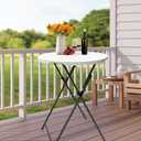 Folding 2-Pack 32in Bar Table Round Foldable Cocktail Table for Indoor and Outdoor Use Compact Design Portable Ideal for Parties Events Dining and Gatherings